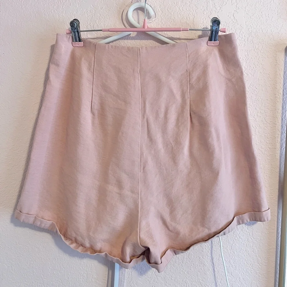 Save A Pleat For Me Dusty Rose Pink High-Waisted Shorts